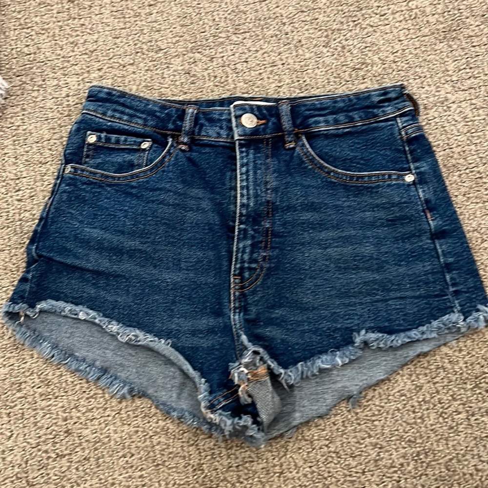 Zara dark wash jean shorts